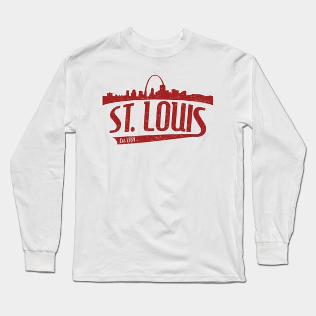 St. Louis Pride - Red Long Sleeve T-Shirt by TRE2PnD